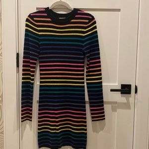 lovers and friends rainbow sweater dress